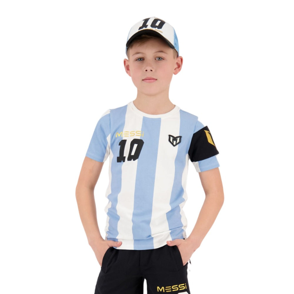 C108KBN30002-1081 Messi Prendas Remeras Ninhos Campeon_Tee Argentina_Blue