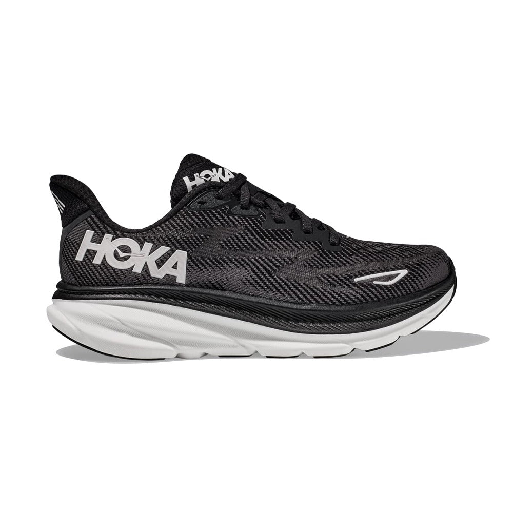 1127895-BWHT Hoka Calzados Running Masculino Clifton_9 Black/White