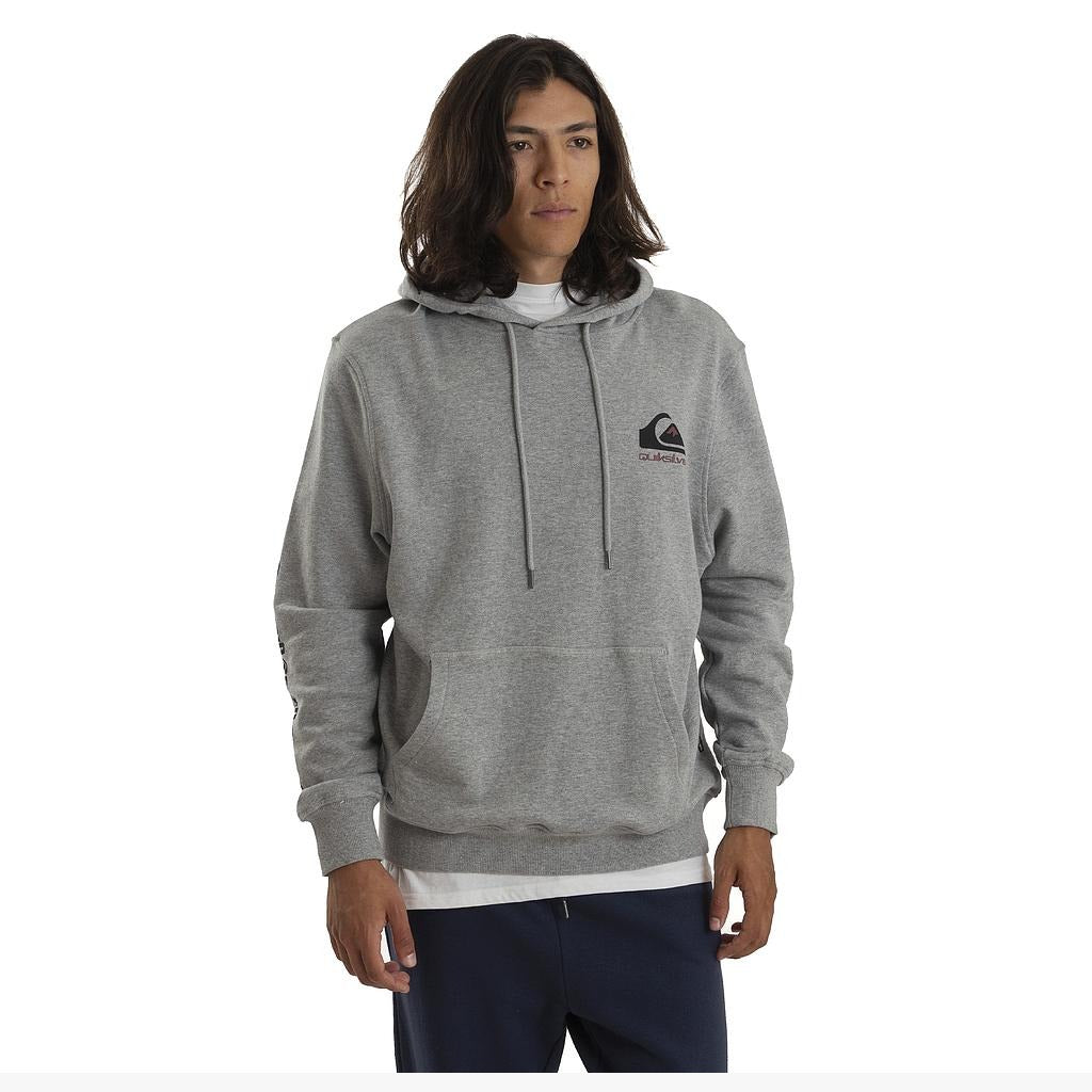 26141008-49 Quiksilver Prendas Canguros Masculino Moda Omni_Logo Gris_Melange