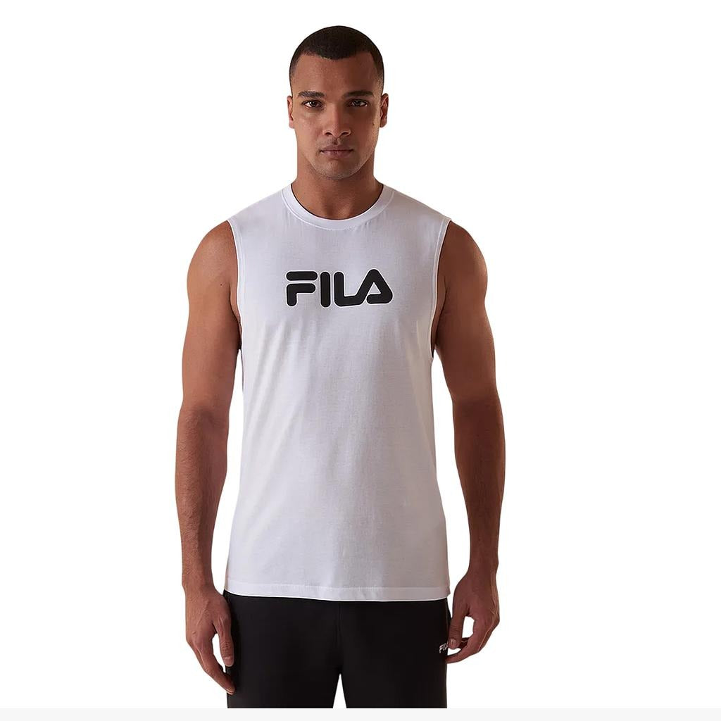 F11L01181-172 Fila Prendas Musculosas Masculino Moda Letter Branco/Preto