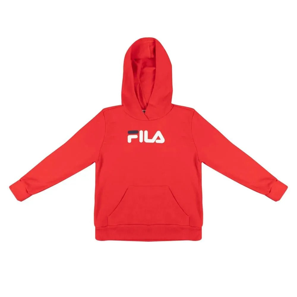 F110K001-2964 Fila Prendas Canguros Niños Moda Hoody_Letter Red_Chili/WhiteF110K001-2964