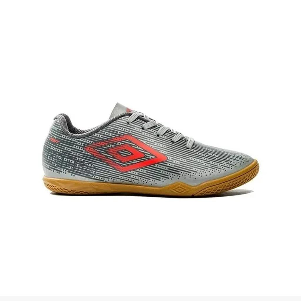 U07FB064-808 Umbro Calzados Indoor Niños Futbol Fast_Jr Silver/FieryCoral/Graphite