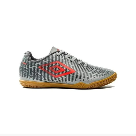 U07FB064-808 Umbro Calzados Indoor Niños Futbol Fast_Jr Silver/FieryCoral/Graphite
