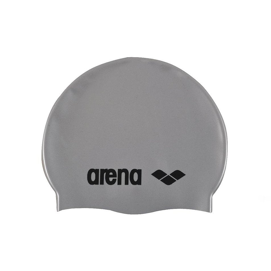 91670-51 Arena Accesorios Gorras_de_Natacion Unisex Natacion Classic_Silicone_Jr Silver_Black
