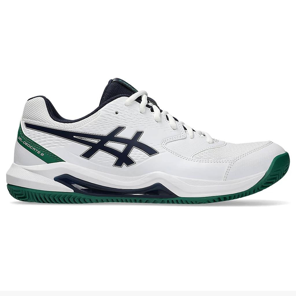 1041A448.105 Asics Calzados Deportivos Masculino Tenis Gel_Dedicate_8_Clay White/Midnight