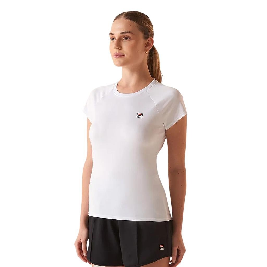 F12TN00275-1670 FILA PRENDAS REMERAS FEMENINO TENIS TENNIS_BASIC WHITE/WHITE