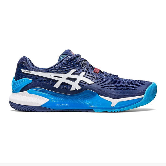 1041A334.400 Asics Calzados Padel Masculino Gel-Resolution_9_Padel_Indigo_Blue/White