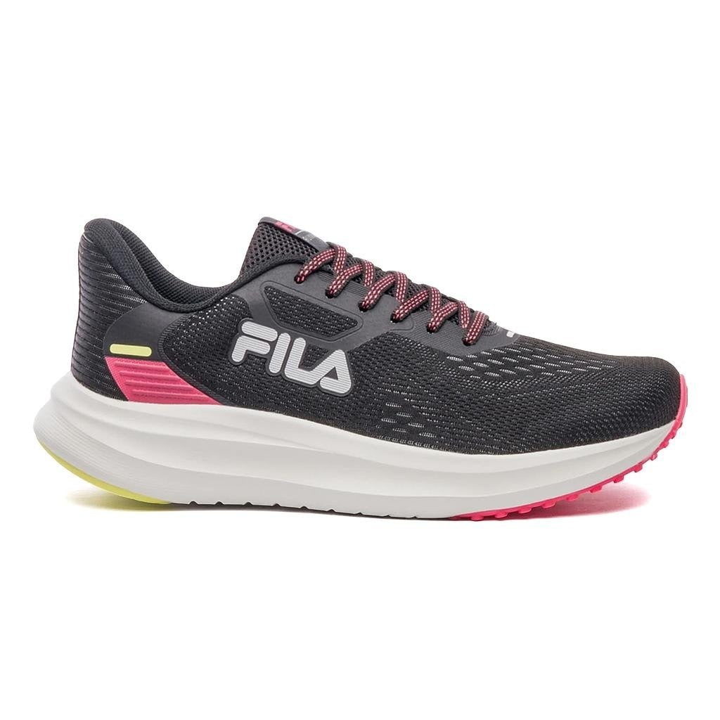 F02R00199-7099 FILA CALZADOS DEPORTIVOS FEMENINO RUNNING FASTNESS NEGRO/AZALEA/VERDE_LIMA