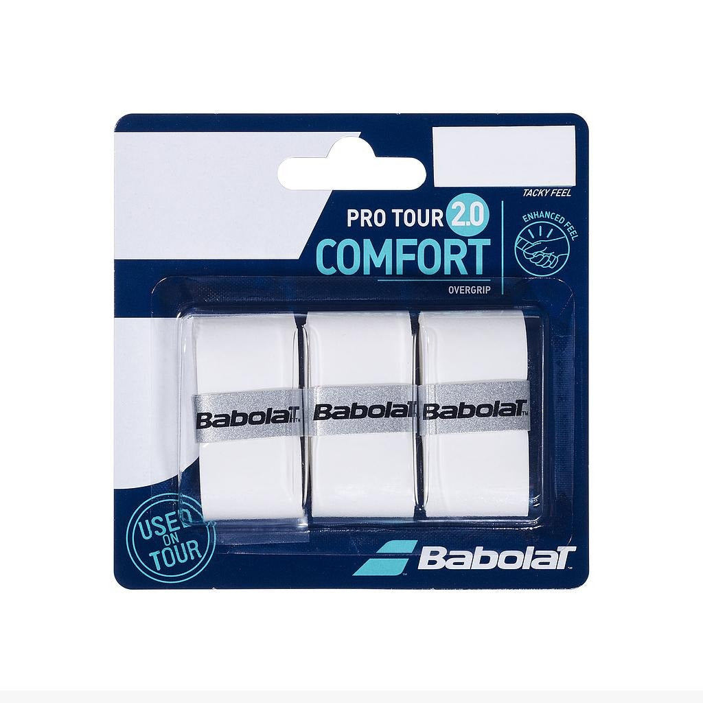 653053-101 Babolat Accesorios Overgrips Tenis Pro_Tour_2.0_X3 Blanco
