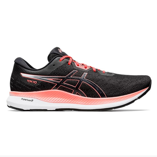 1011B076.001 Asics Calzados Running Masculino Evoride_Tokyo Black/Sunrise_Red
