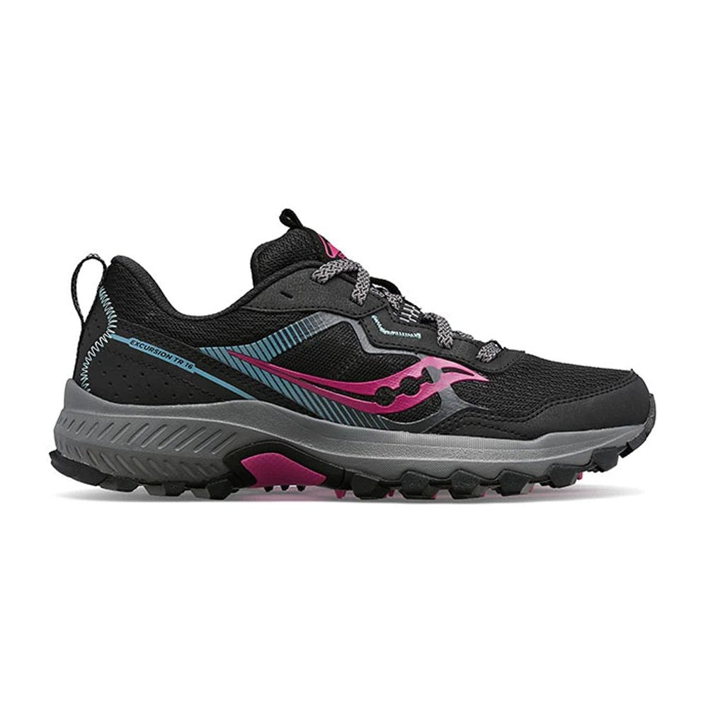 S10744-10 SAUCONY CALZADOS RUNNING FEMENINO EXCURSION_TR16 BLACK/FUCHSIA