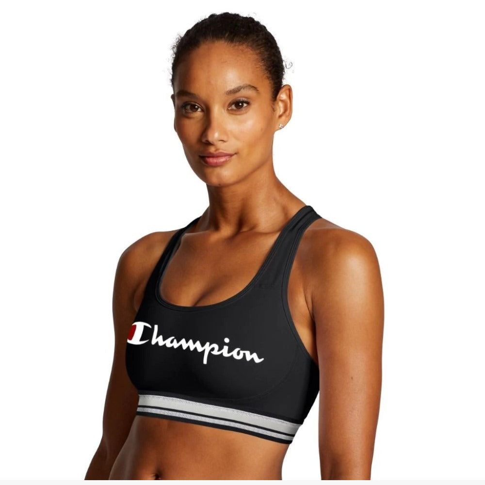 B1251SY07038-001 Champion Prendas Sport_Bra Femenino The_Absolute_Workout-Stripe Black