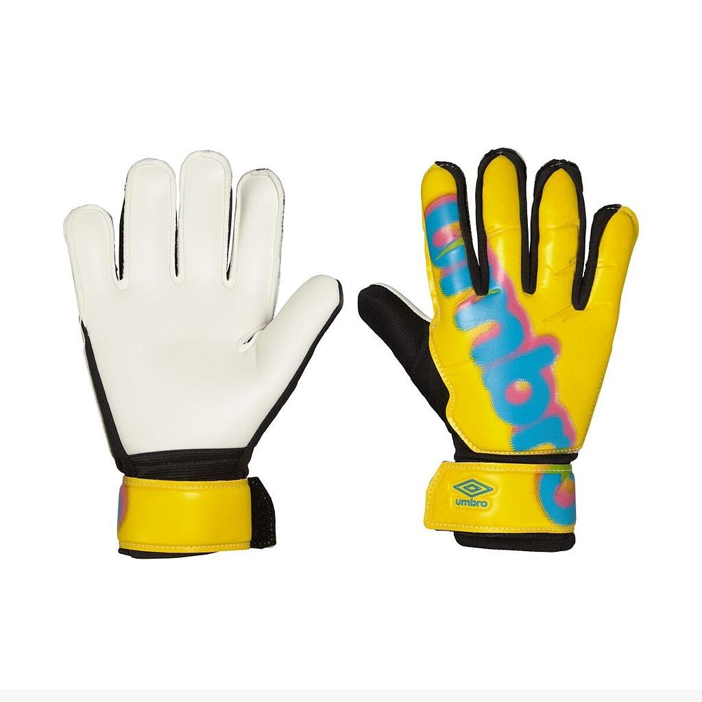 21435U-MVZ Umbro Accesorios Guantes Masculino Futbol Stratus_Glove-Jnr Safety_Yellow/Atomic_Blue/Multi