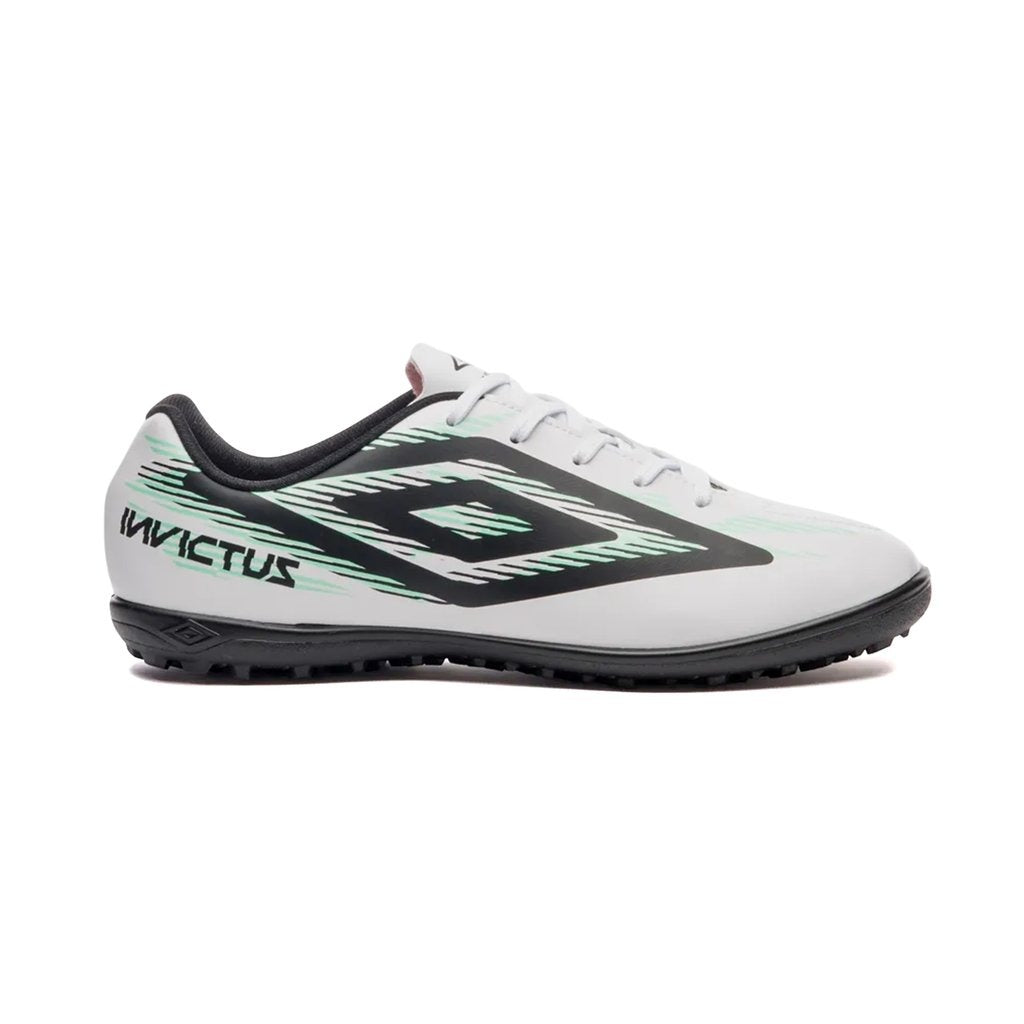 U01FB00455-215 UMBRO CALZADOS SOCIETY MASCULINO FUTBOL INVICTUS WHITE/BLACK/AQUA