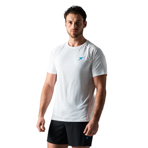 DT-341301WH-26-DROP SHOT SANZ PERFORMANCE SHIRT - WHITE