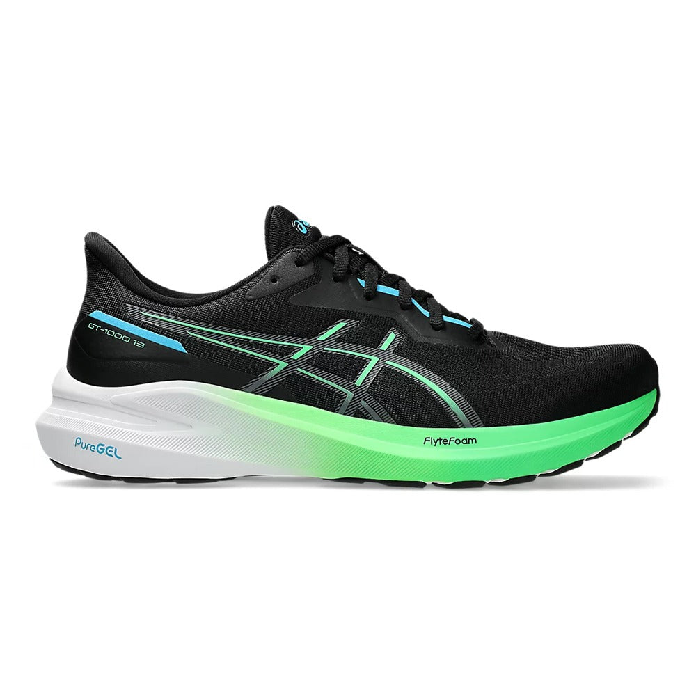 1011B858.001 Asics Calzados Deportivos Masculino Running Gt_1000_13 Black/Digital_Aqua