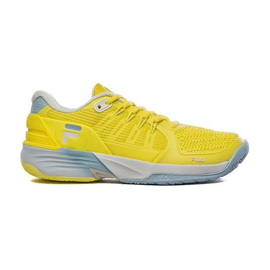F02TN004-5671 Fila Calzados Tenis Femenino Float Verve Lima/CashmereBlue/Blanco