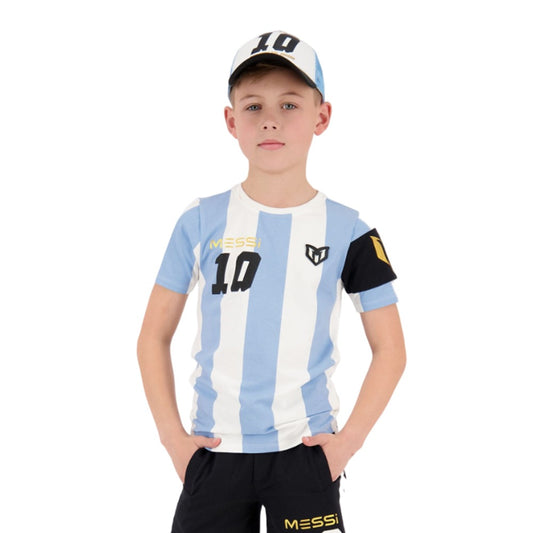 C108KBN30002-1081 Messi Prendas Remeras Ninhos Campeon_Tee Argentina_Blue