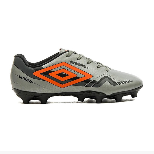 U01FB00142-861 Umbro Calzados Campo Masculino Futbol Prisma+ Cinza/Laranja/Preto