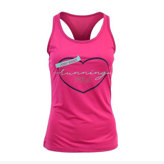 FRM52-TK020-FBN Fila Prendas Musculosas Femenino Running T22165 Fuchsia_Rose/Aruba_Blue/Fila_Navy