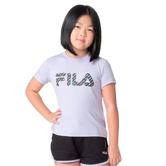 F110L518018-3157 Fila Prendas Remeras Ninhos Moda Letter_Slim Pastel_Lilac