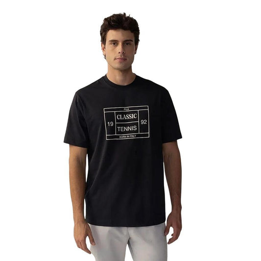 F11L01853-140 FILA PRENDAS REMERAS MASCULINO MODA COMFORT_BORN_IN_BIELLA_LETTER NAVY