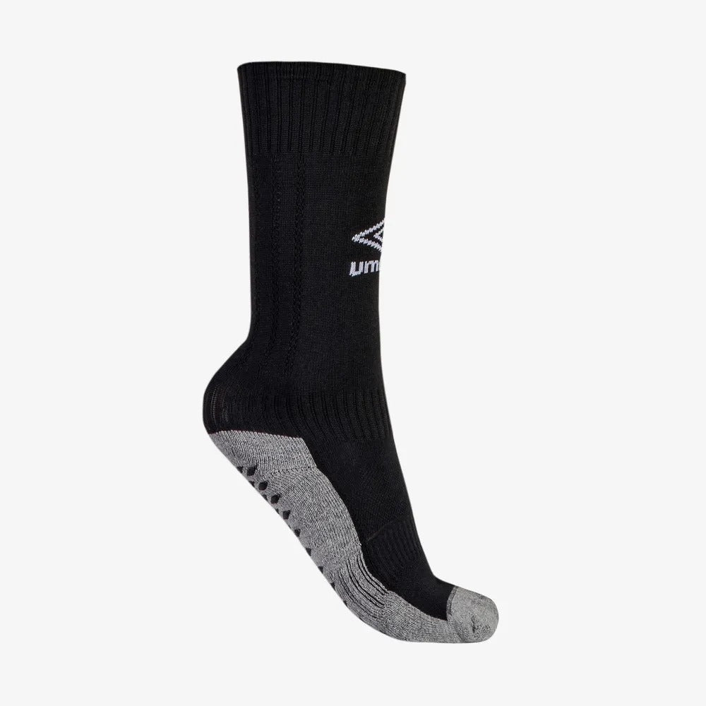 U23EQ00123-121 UMBRO ACCESORIOS MEDIAS UNISEX TRAINING 3/4_GRIP_II BLACK/WHITEº