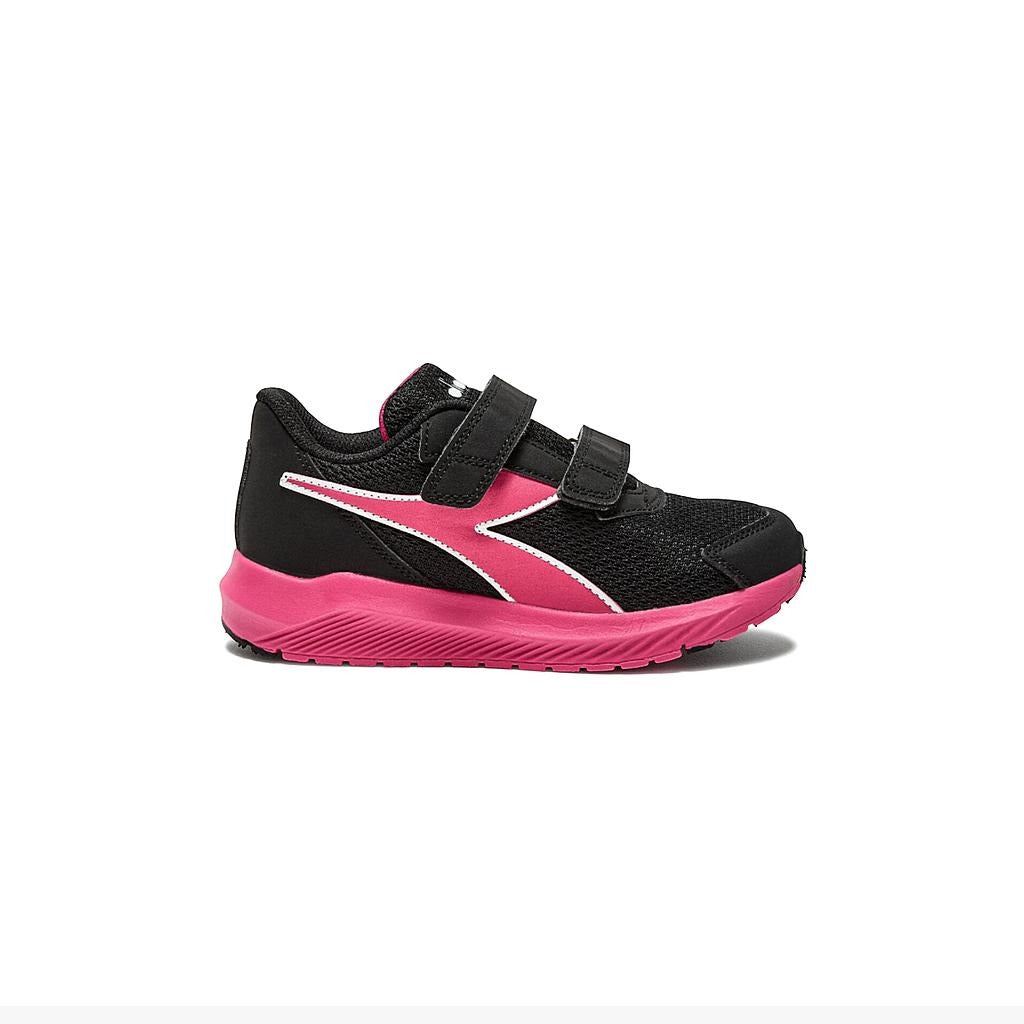 101.180237-D1064 Diadora Calzados Deportivos Ninhos Running Falcon_4_Jr_V Black/Raspberry_Sorbet