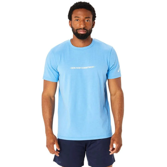 2031E465.407 Asics Prendas Remeras Masculino Training Message_Knit_Ss_Top Waterscape