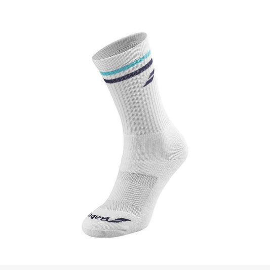 5MB1341-1005 Babolat Accesorios Medias Masculino Tenis Team_Single_Socks White/Estate_Blue