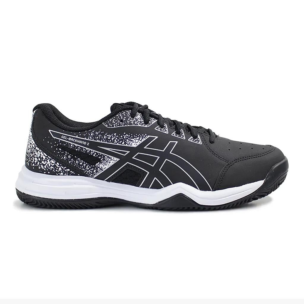 1041A501.001 Asics Calzados Deportivos Masculino Tenis Gel_Backhand_2_Clay Black/Pure_Silver