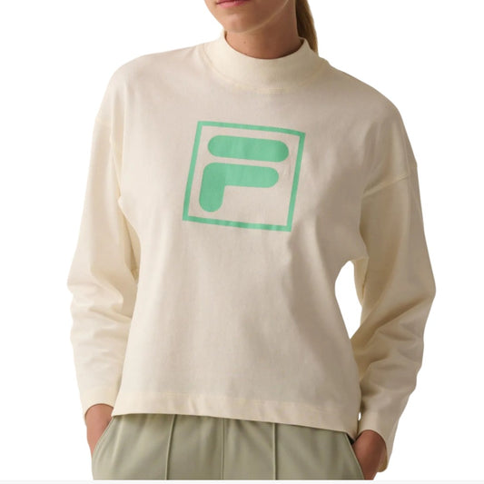 F12L01569-3538 Fila Prendas Sueter Femenino Moda Coat_White_F_Box_II Off_White_Gardenia