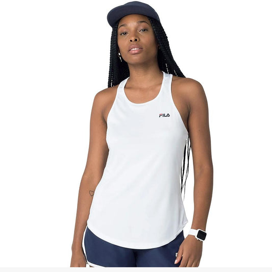 F12AT00719-518 Fila Prendas Musculosas Femenino Training Tank_Top_Basic_Sports_III White/Navy/Red