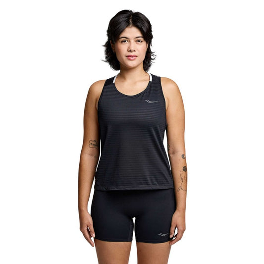 15220471S105 SAUCONY PRENDAS MUSCULOSAS FEMENINO RUNNING KINVARA_TANK BLACK