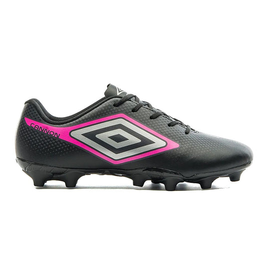 U01FB00231-180 Umbro Calzados Campo Masculino Futbol Cannon Negro/Gris/Rosa