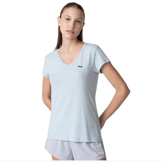 TR110158-474 Fila Prendas Remera Femenino Dots_II Gris_Claro