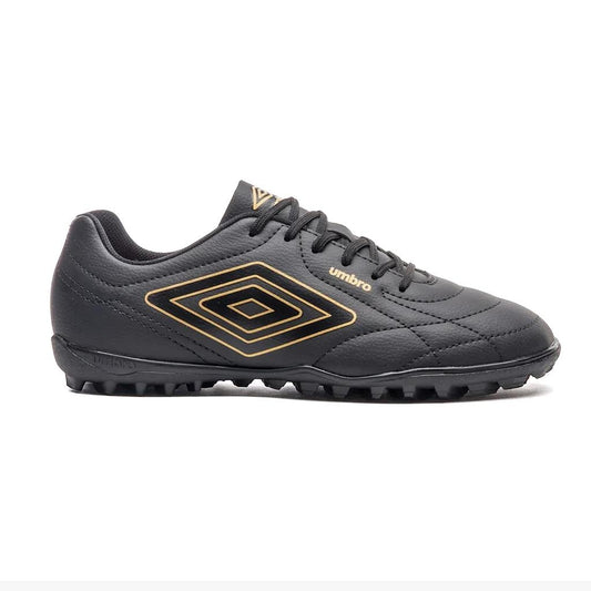 U01FB00327-119 Umbro Calzados Society Masculino Futbol Class_Footballer Preto/Dourado