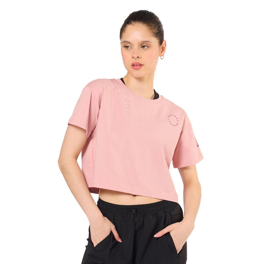 11220507S140 SAUCONY PRENDAS REMERAS FEMENINO MODA RECOVERY_BOXY_TEE ROSE