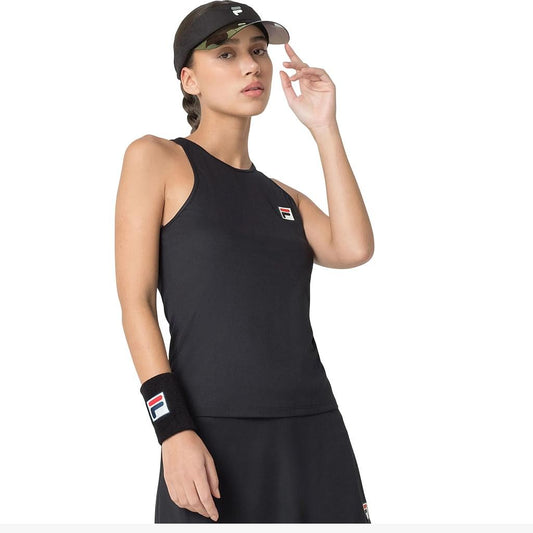 F12TN00276-1587 Fila Prendas Musculosas Femenino Tenis Tank_Top_Basic Black/Utility_Black
