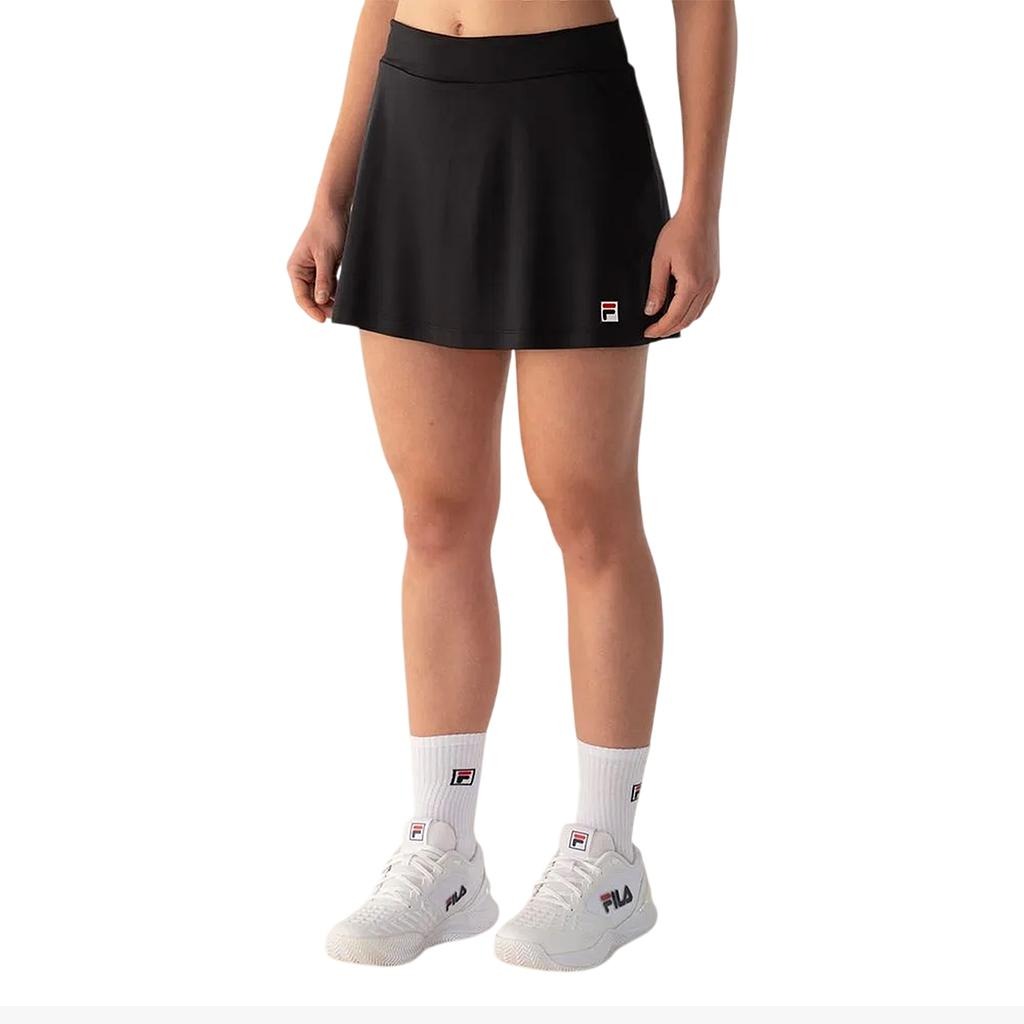 F12TN00277-3452 FILA PRENDAS POLLERAS FEMENINO TENIS TENNIS_BASIC BLACK/BLACK/TRUE_RED