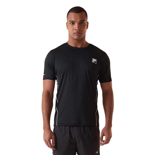F11R00328-160 FILA PRENDAS REMERAS MASCULINO RUNNING CARBON_RACER BLACK