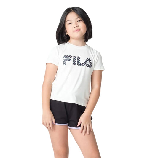 F110L518018-750 Fila Prendas Remeras Ninhos Moda Letter_Slim Off_White