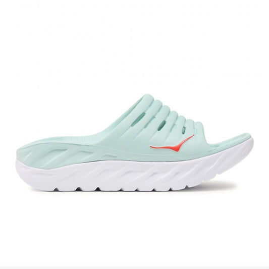 1099674-EBWH Hoka Calzados Zapatillas Femenino Ora_Recovery_Slide Eggshell_Blue/White