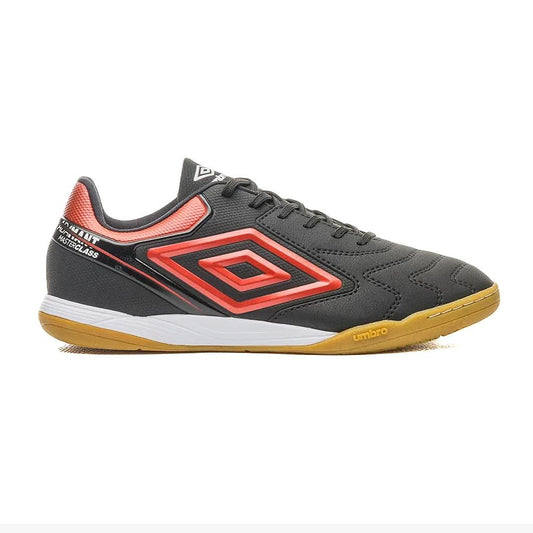 U01FB00256-142 Umbro Calzados Indoor Masculino Futbol Adamant_Master_Class_Club Black/Flame_Scarlet/White