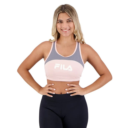 F12AT00476-3467 Fila Prendas Tops Femenino Running Letter_Fit Pink_Ballet/Graphite