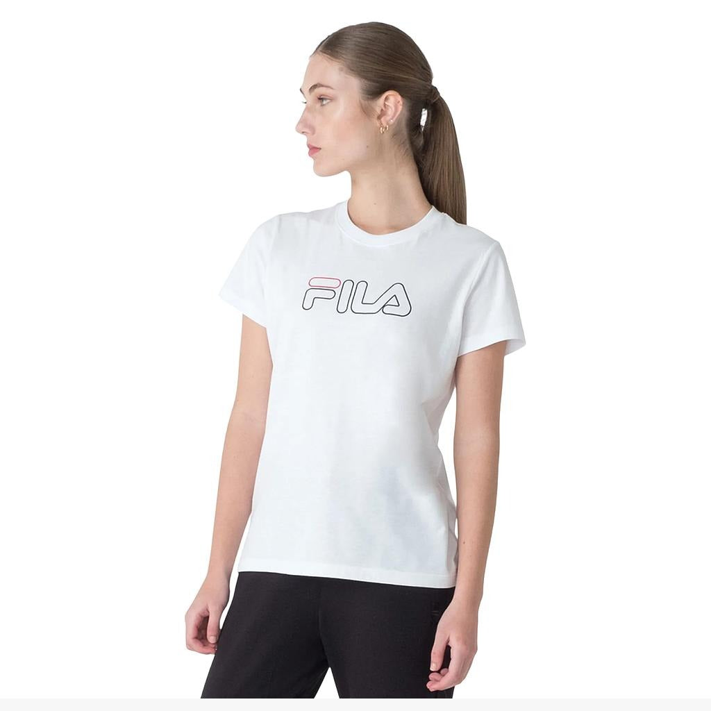 F12L00551-100 Fila Prendas Remeras Femenino Moda Regular_Basic_Outline White