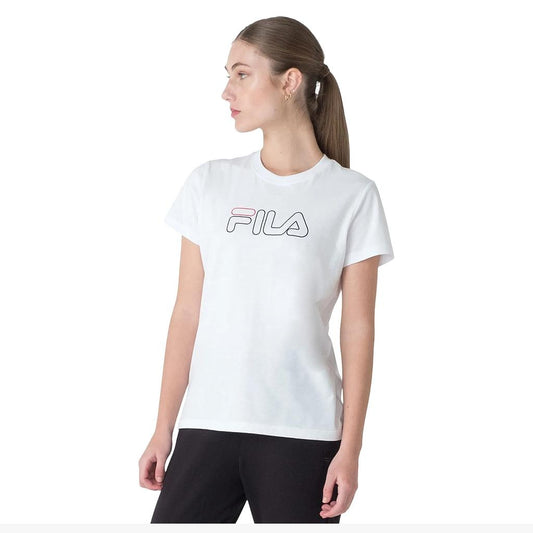 F12L00551-100 Fila Prendas Remeras Femenino Moda Regular_Basic_Outline White