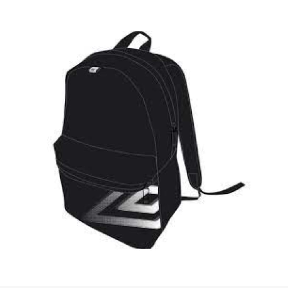 31025U-N73 Umbro Accesorios Mochilas Unisex Futbol Training_Front_Pkt_Backpack Black/White/Grey
