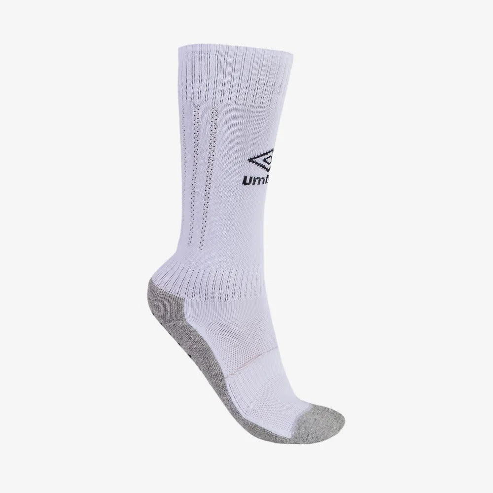 U23EQ00123-212 UMBRO ACCESORIOS MEDIAS UNISEX TRAINING 3/4_GRIP_II WHITE/BLACK
