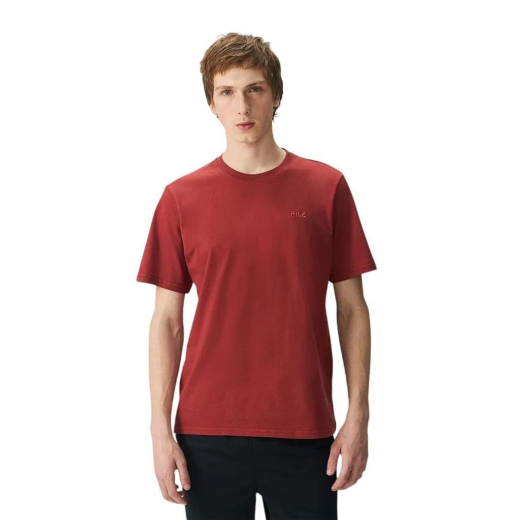 F11L204-3743 FILA PRENDAS REMERAS MASCULINO MODA REGULAR_CLASSIC RED_OCHRE